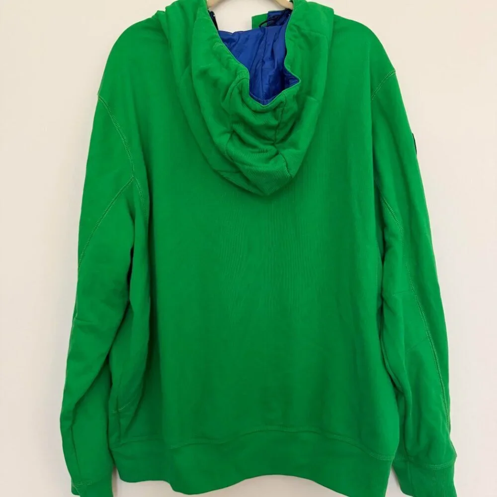 Polo Ralph Lauren Pony Full Zip Hooded Jacket Streetwear Preppy Green - XXL